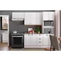 Balcão De Cozinha C- Tampo Bella 2608 C- 2 Portas E 3 Gavetas 120cm Nogal-cinza - Carraro - 6