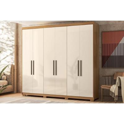 Guarda Roupa Casal Venice 6 Portas de Bater 2 Gavetas Amendola-Off White Demóbile