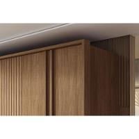 Guarda Roupa Casal 6 Portas E 3 Gavetas Democrata Jatoba-areia - 9