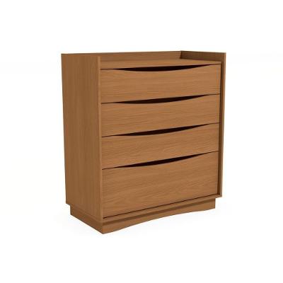 Cômoda Juvenil M260 4 Gavetas em MDF com Acabamento Brilhante Caramelo