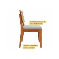Cadeira Sala De Jantar Rainha Kit 6 Uni Natural - Nesher - 3