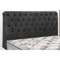 Painel De Cama Box Estofada Queen Imperatriz Plus Suede Marrom Chocolate - Simbal - 4
