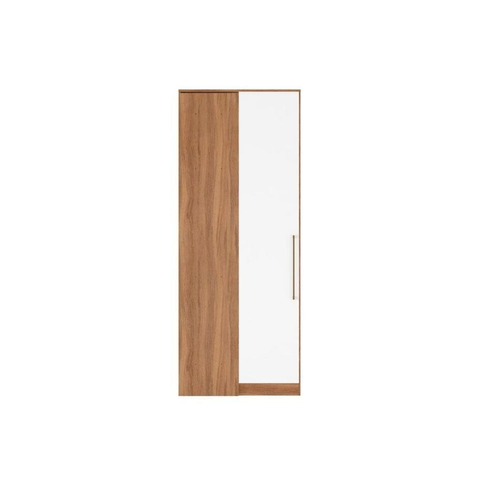 Módulo De Quarto Casal Guarda Roupa Canto Reto 71150k Irlanda C- 1 Porta Amendola-branco - 3