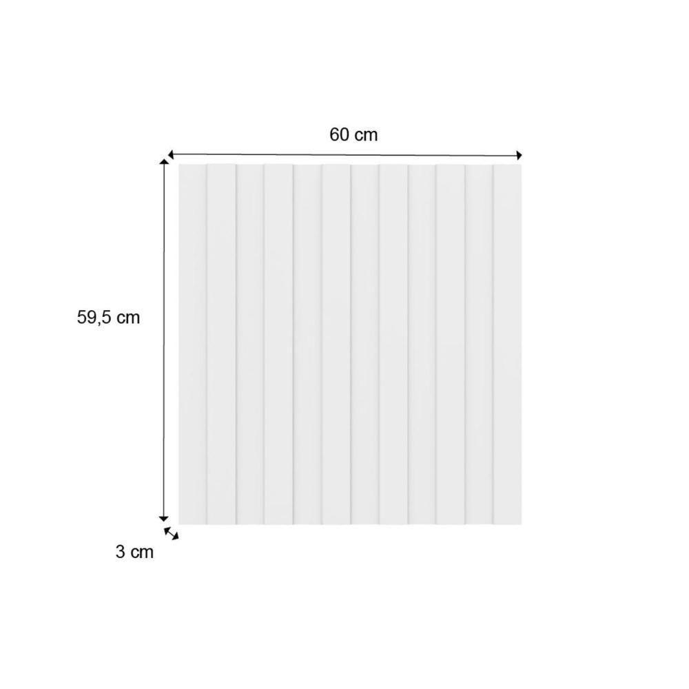 Multiuso De Cozinha Painel De Edição P- Fechamento Ripado Bella 2618 61x60x3,0cm Branco - Carraro - 2