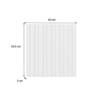 Multiuso De Cozinha Painel De Edição P- Fechamento Ripado Bella 2618 61x60x3,0cm Branco - Carraro - 2