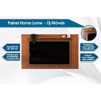 Painel Quarto P/ Tv Até 65 Pol Lume Ripado C/ Prateleira 175x108cm Freijo - Dj Móveis - 2