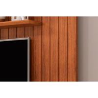 Painel Quarto P/ Tv Até 65 Pol Lume Ripado C/ Prateleira 175x108cm Freijo - Dj Móveis - 6