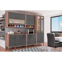 Armário Aéreo Cozinha Modulado Syrah Nicho Com 2 Portas Basculante 80cm Amendoa-branco - Ronipa - 5