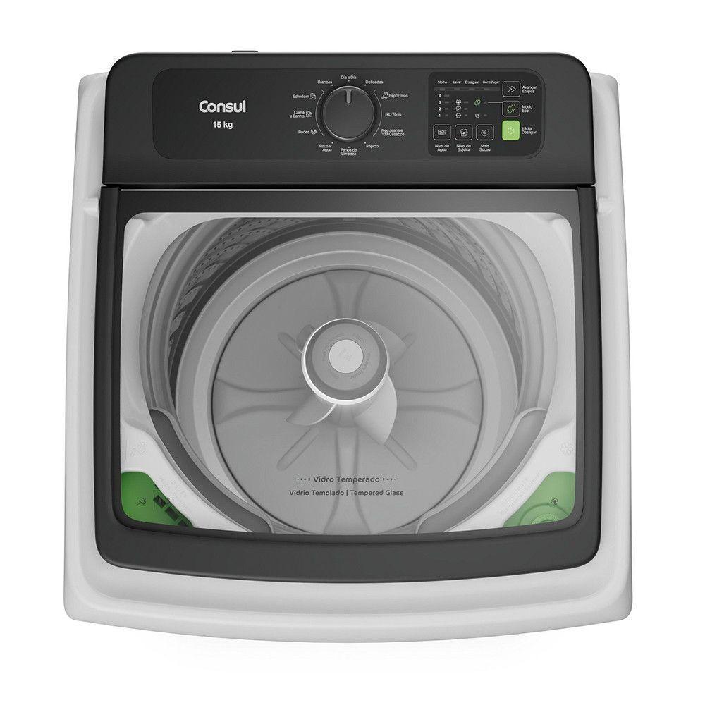 Máquina De Lavar Consul 15kg Modo Eco CWN15ABBNA Branco 220V - 5