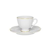 Xícara Para Café Com Pires Em Porcelana Soleil 75ml Oxford Victoria - 1