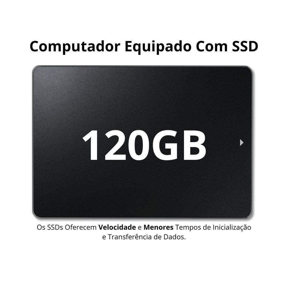 Computador CPU Intel Core i7 H61 16GB DDR3 SSD 120GB HD 1TB Wi-Fi Windows - 2