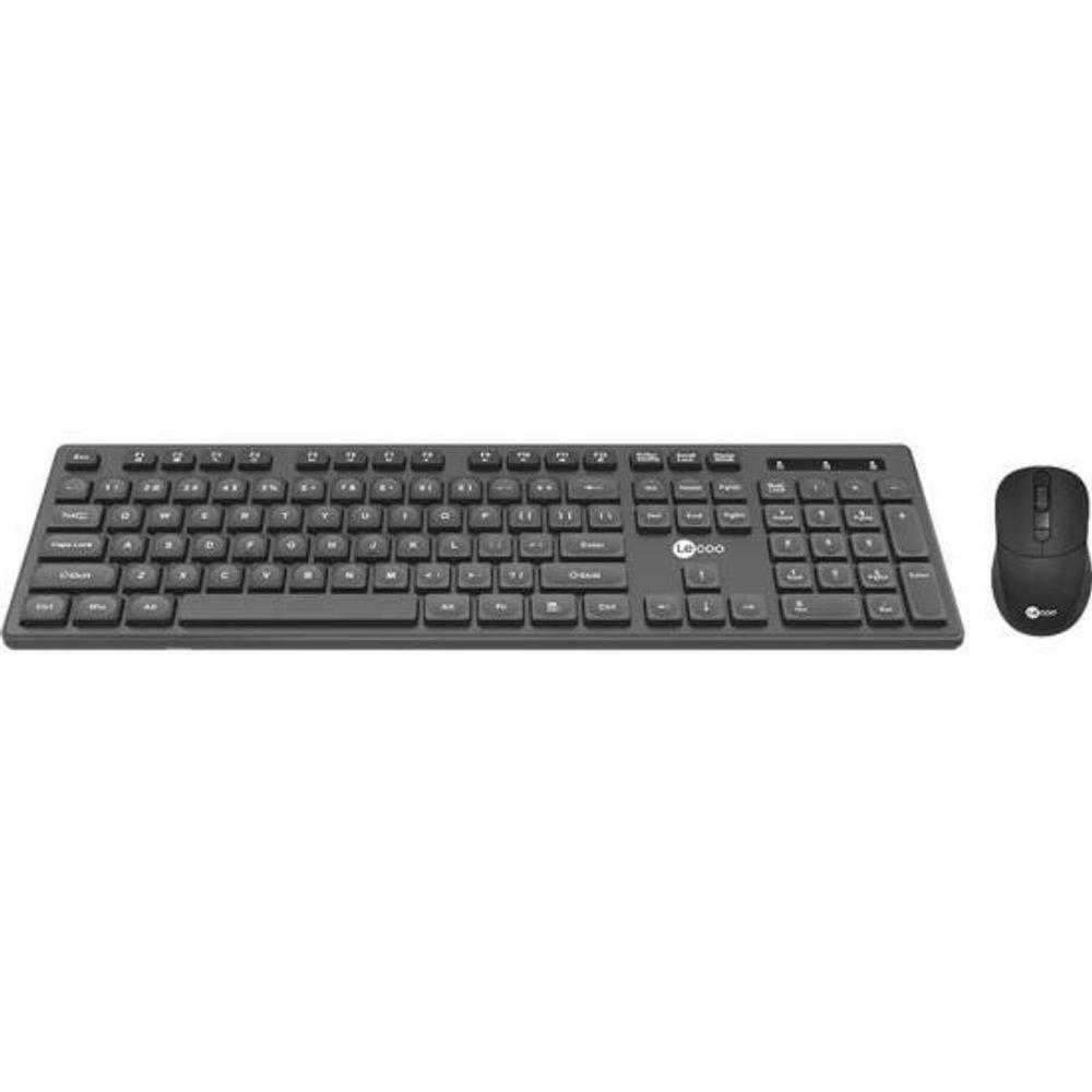 Kit Teclado E Mouse Lecoo Kw201 Sem Fio Preto [f002] - 2