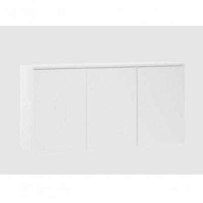 Armário Aéreo 120 Cm 3 Portas Dora Luciane Móveis branco Supremo Bp