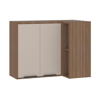 Armário Aéreo Canto Reto 95 Cm Aspen Luciane Moveis beige