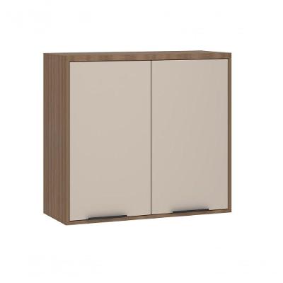 Armário Aéreo 80 Cm 2 Portas Aspen Luciane Móveis beige