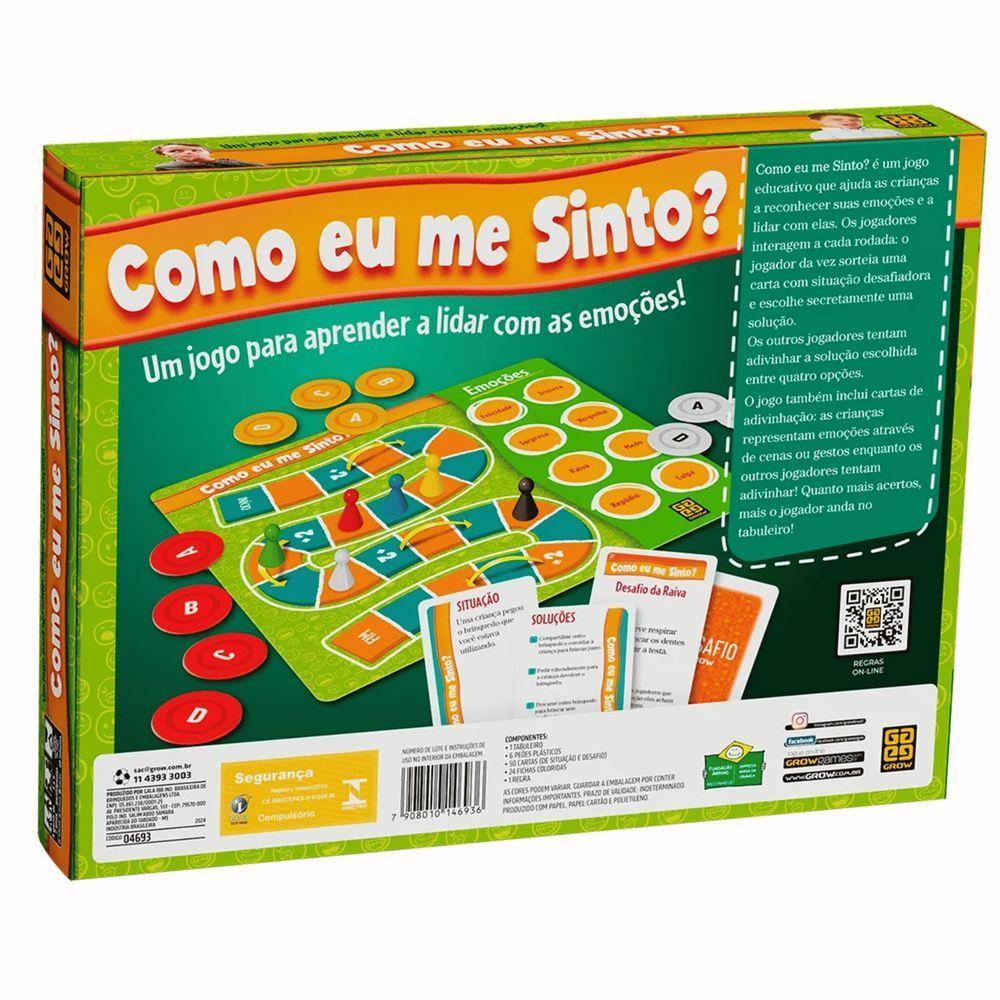 Jogo De Tabuleiro Como Eu Me Sinto - Grow - 2