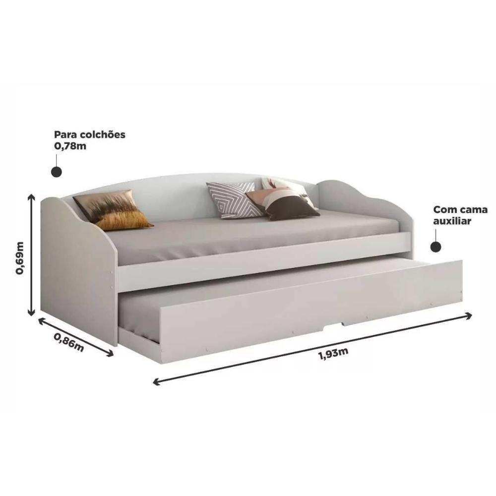 Bicama Solteiro Funny Iii C/ Auxiliar Cinamomo - Conquista - 6