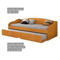 Bicama Solteiro Funny Iii C/ Auxiliar Cinamomo - Conquista