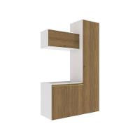 Conjunto Para Banheiro Kappesberg Celeste 3 Peças Branco/Nogueira 130cm - 2