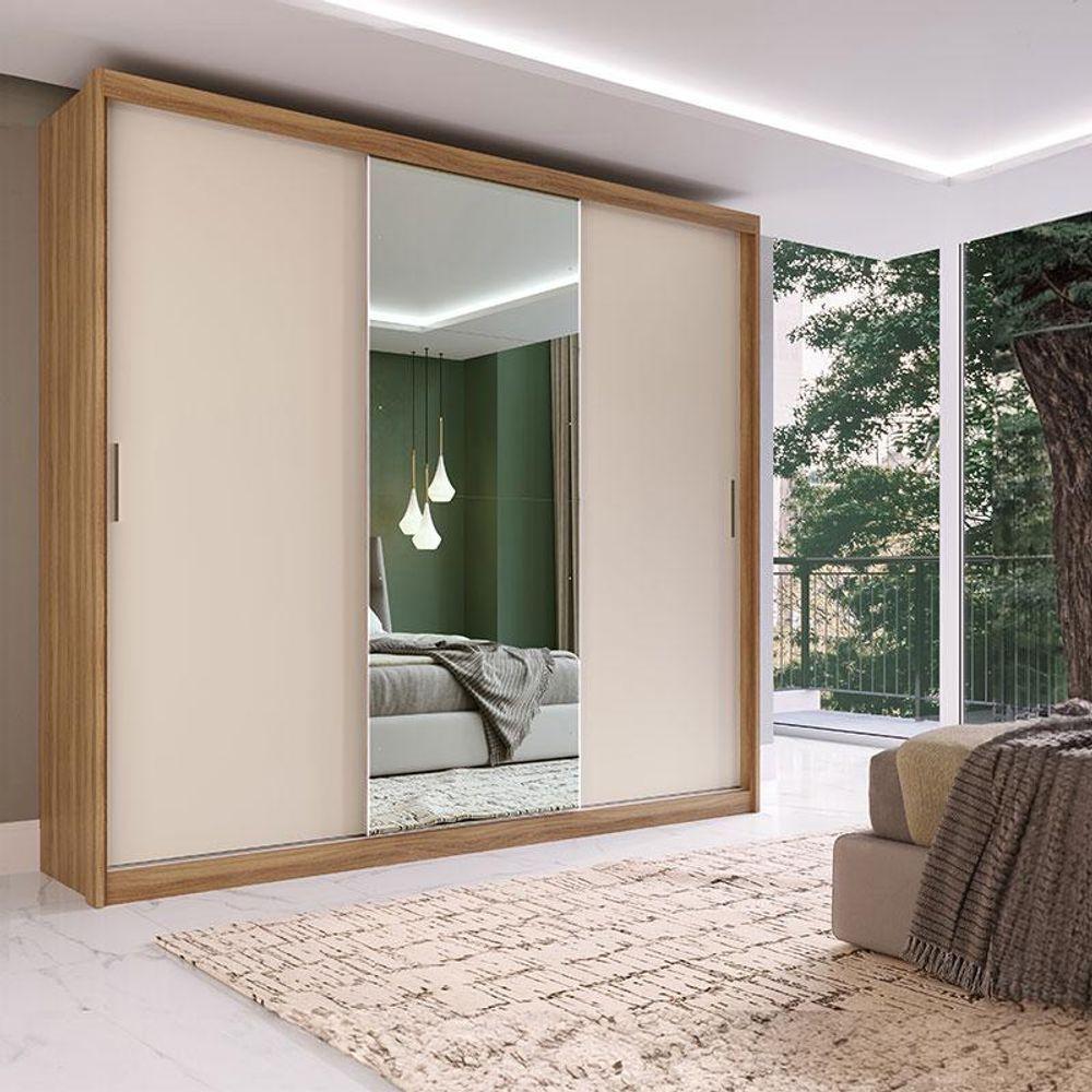 Guarda Roupa Casal Ambiente Dalila 32411 Amendola Off White Flex - Demóbile - 7