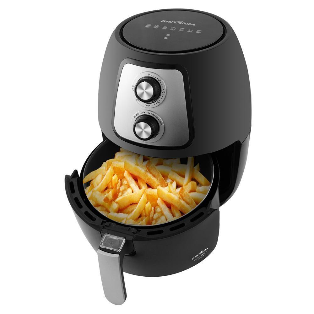 Fritadeira Air Fryer Britânia 4 Litros 1500W BFR21P Preto 127V - 5