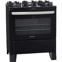 Fogão 5 Bocas Atlas Agile Up Glass Preto Com Mesa De Vidro Bivolt - 2