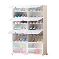 Sapateira Modular Gigante 32 Pares Armario Organizador Estante De Sapatos Roupas Brinquedos Dupla Branca - 1