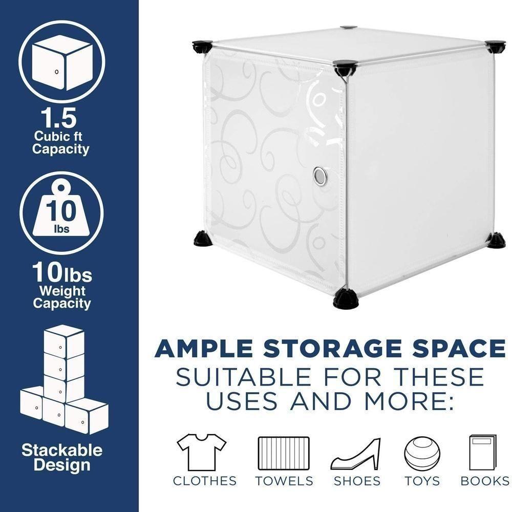 Armario Modular Guarda Roupa Organizador Arara Cabideiro Estante Sapateira Com Portas Compacto - 4