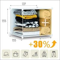 Armario Modular Guarda Roupa Organizador Arara Cabideiro Estante Sapateira Com Portas Compacto - 2