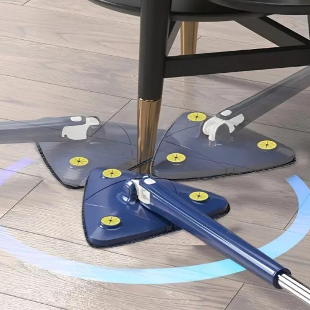 Esfregao Mop Giratorio Limpa Vidros Esfregao 360 Graus Rodo Limpeza Microfibra Articulado - 3