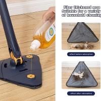 Esfregao Mop Giratorio Limpa Vidros Esfregao 360 Graus Rodo Limpeza Microfibra Articulado