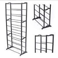 Sapateira 30 Pares Vertical Desmontavel Organizador De Calçados 60 Sapatos Com 10 Prateleiras Kangur