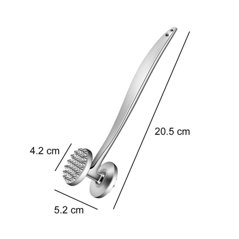 Martelo Batedor Amaciador De Carne Profissional Manual De Zinco - 4