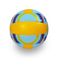 Bola De Vôlei Quadra Praia Tamanho Padrão Azul E Amarelo - 2