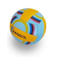 Bola De Vôlei Quadra Praia Tamanho Padrão Azul E Amarelo - 3