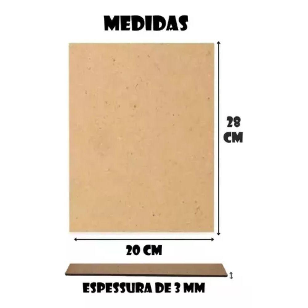 Kit 20 Chapa Porta Retratos De Mdf Cor Cru Madeira Chapa Mdf - 3