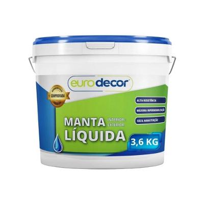 Manta Líquida - Cinza Crômio 3,6kg Contra Infiltração Trincas Fissuras Cores