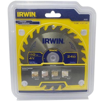 Disco Para Madeira Serra Corte Rápido 110mm 24d Irwin
