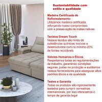 Sofá Dallas Reclinável E Retrátil Dallas 3 Lugares Veludo Aconchegante Império Chocolate 165 - 7