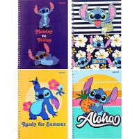 Caderno Espiral Capa Dura 1 Matéria - 80 Folhas - Stitch - Starschool - 1