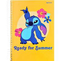Caderno Espiral Capa Dura 1 Matéria - 80 Folhas - Stitch - Starschool