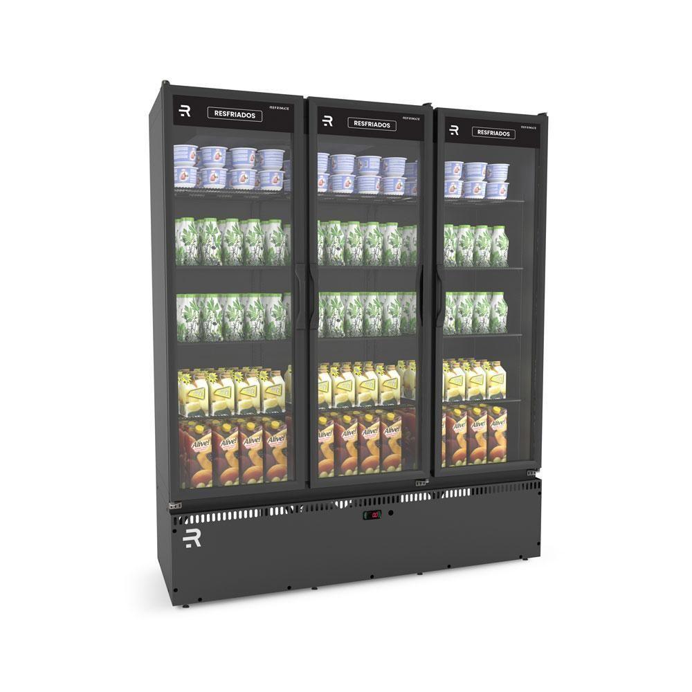 Auto Serviço Vanguard Resfriados 3 Porta 0 A 7 ºc Asvr3ppp Preto/preto 220v - Refrimate 220v - 1