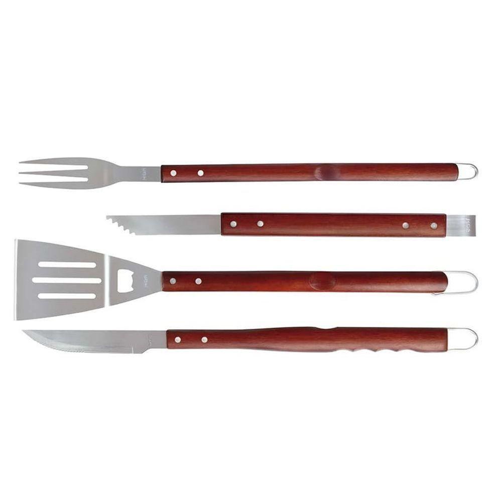 Conjunto Para Churrasco Com Cabos Compridos 4 Peças - Mor - 1