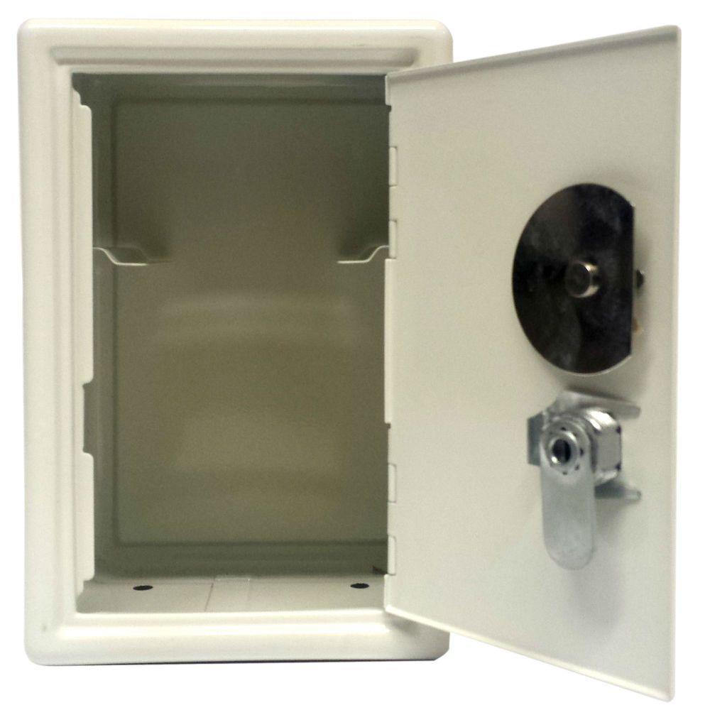 Mini Cofre Mecânico Segredo Chaves Dinheiro Joias Branco - 3