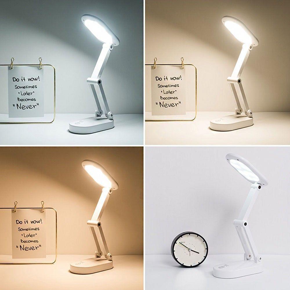 Luminária De Mesa Touch Dobrável Sem Fio Led 3 Funções - 2