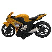 Super Moto 1600 Esportiva Com Rodas Com Fricção - Amarelo - 4