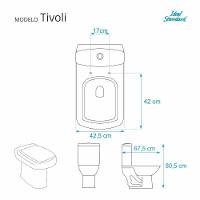 Assento Sanitário Cobalto azul para Vaso Ideal Standard - 4