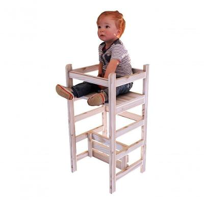 Torre Montessouri Infantil Segura Madeira Aprendizagem Top