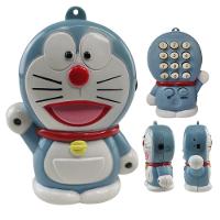 Mini Telefone Fixo Gato Doraemon Mesa C Headset Microfone - 1