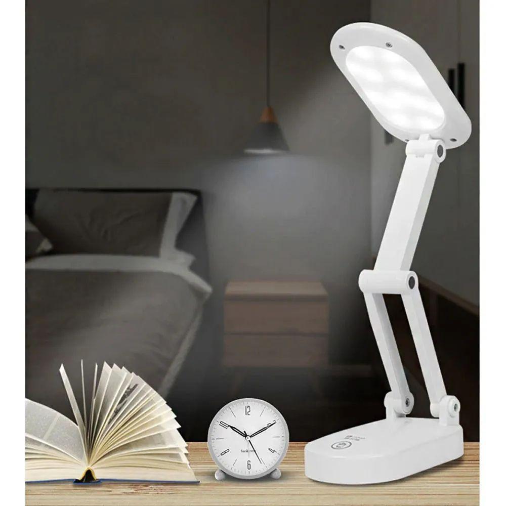 Luminaria De Mesa Touch Abajur Recarregavel 3 Funções - 2